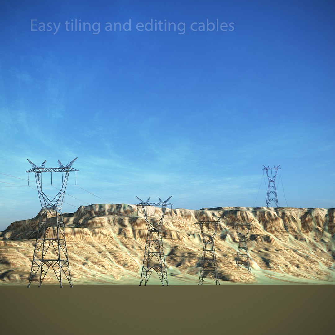 Powerline Pylons 3d Model