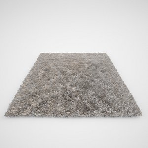 3d model realistic carpet rug fur