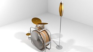 drum set 3D model