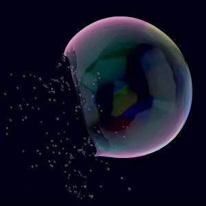 Bursting Soap Bubble