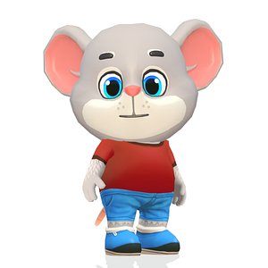 Mouse Rat Rodent Grey Animated Rigged