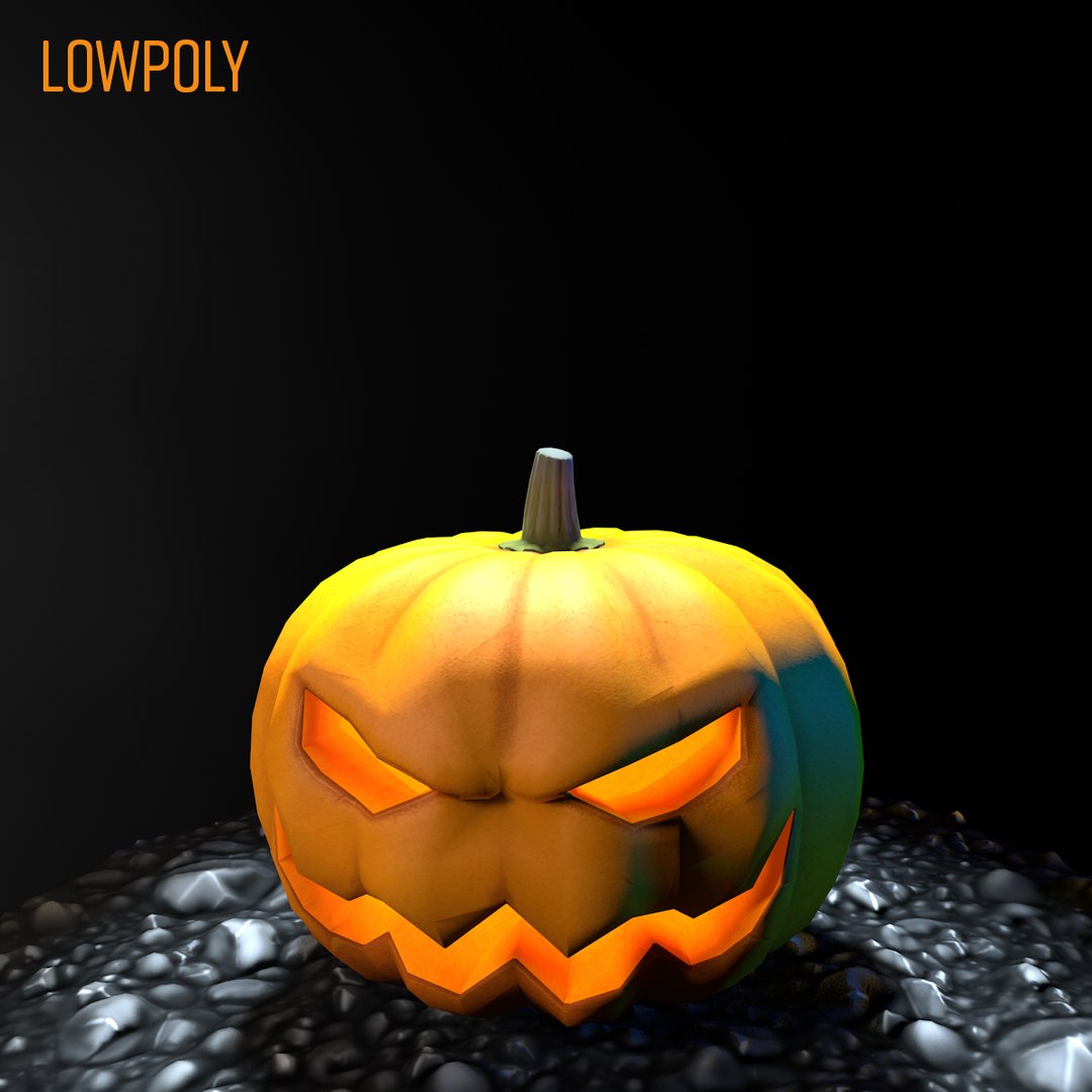Halloween pumpkin 3D model - TurboSquid 1214418