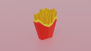 french fries 3D model