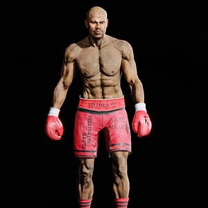 Professional 3D Boxer Character for Animations and Games 3D model