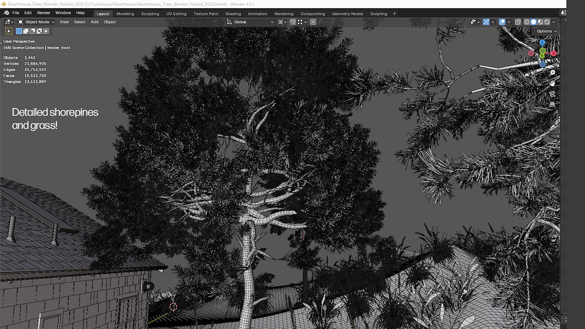 Beach House with Beach and Shore Pines 3D model https://p.turbosquid.com/ts-thumb/yb/wWKSVP/j9/polygon_view_trees03/jpg/1770346778/1920x1080/fit_q87/a5f866d84687ddd6225dabe1845d1bc4ba873f9e/polygon_view_trees03.jpg