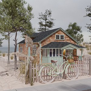 Beach House with Beach and Shore Pines