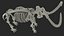 3D Mammoth Skeleton Clean Bones Rigged