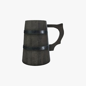 Medieval Beer Mug 01 3D model