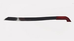 3D Lowpoly Parang Sawalku - Indonesian Traditional Weapon 3D
