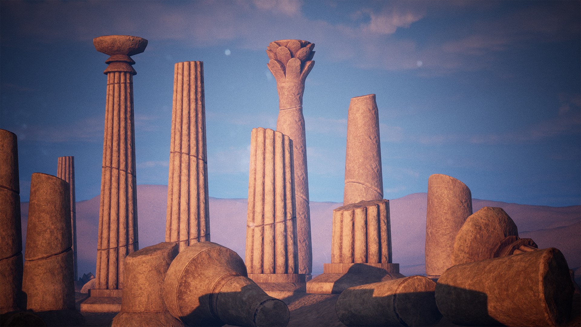 3D Egypt Modular Pillars 67 Assets - TurboSquid 2193116