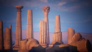 3D Egypt Modular Pillars 67 Assets