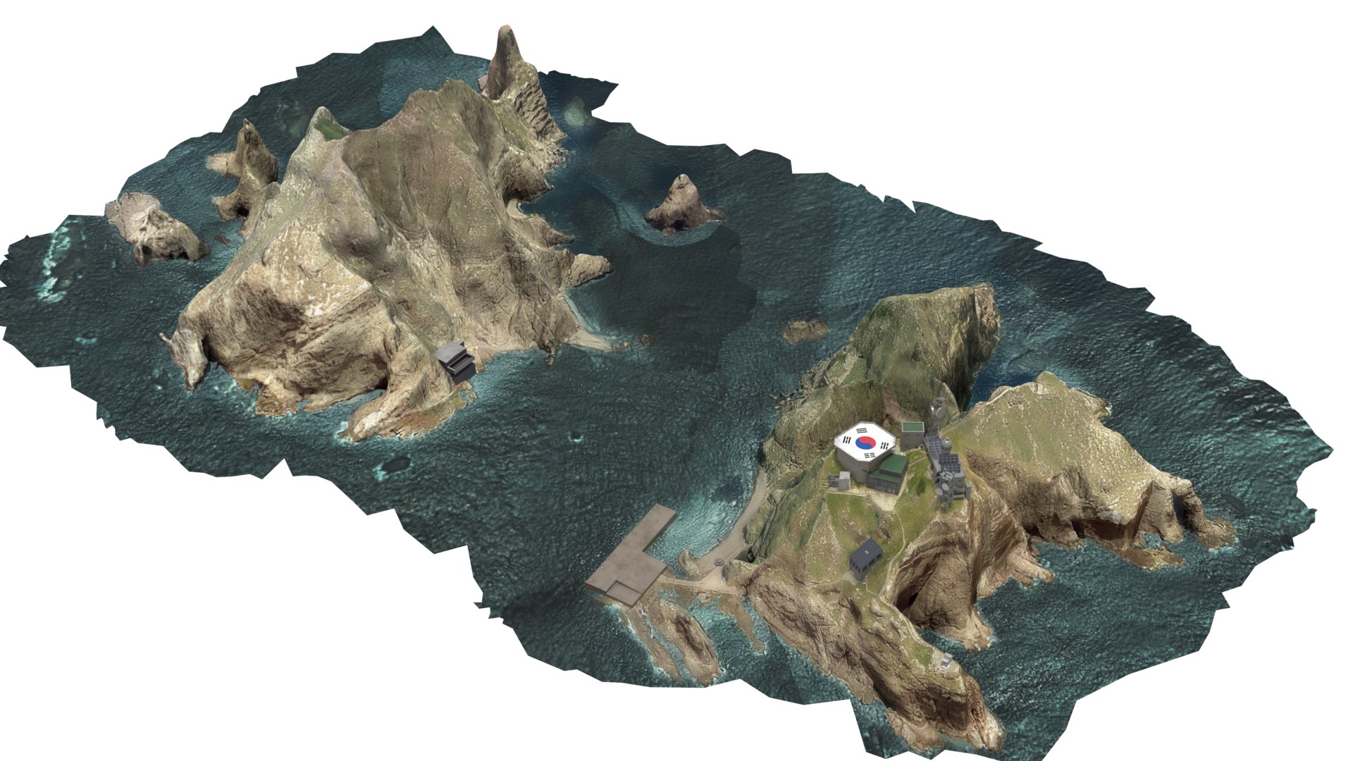 3D Dokdo - TurboSquid 2226680