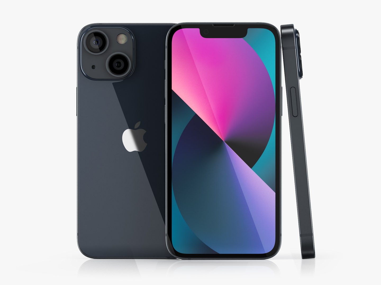 Mini Black Iphone 12 Mini 360 View 3D IPhone 13 Mini Midnight