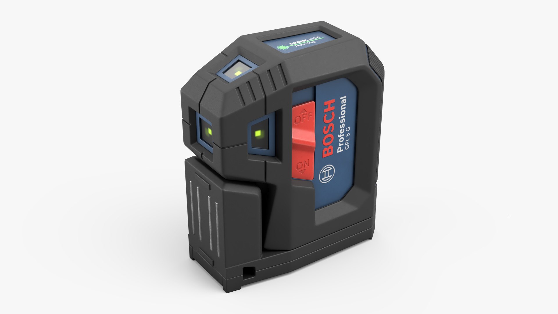 Bosch Professional Alignment Laser Tool Black Blue 3D model preview