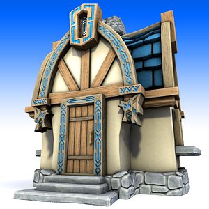 3D model cartoon house