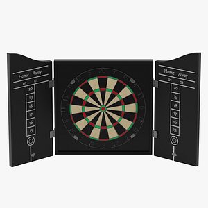 3d model dart board 3