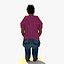 Bundle Low Poly African Woman C