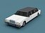 Stylized Cartoon Limousine 80s 3D