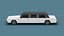Stylized Cartoon Limousine 80s 3D