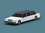 Stylized Cartoon Limousine 80s 3D