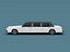 Stylized Cartoon Limousine 80s 3D