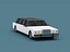 Stylized Cartoon Limousine 80s 3D