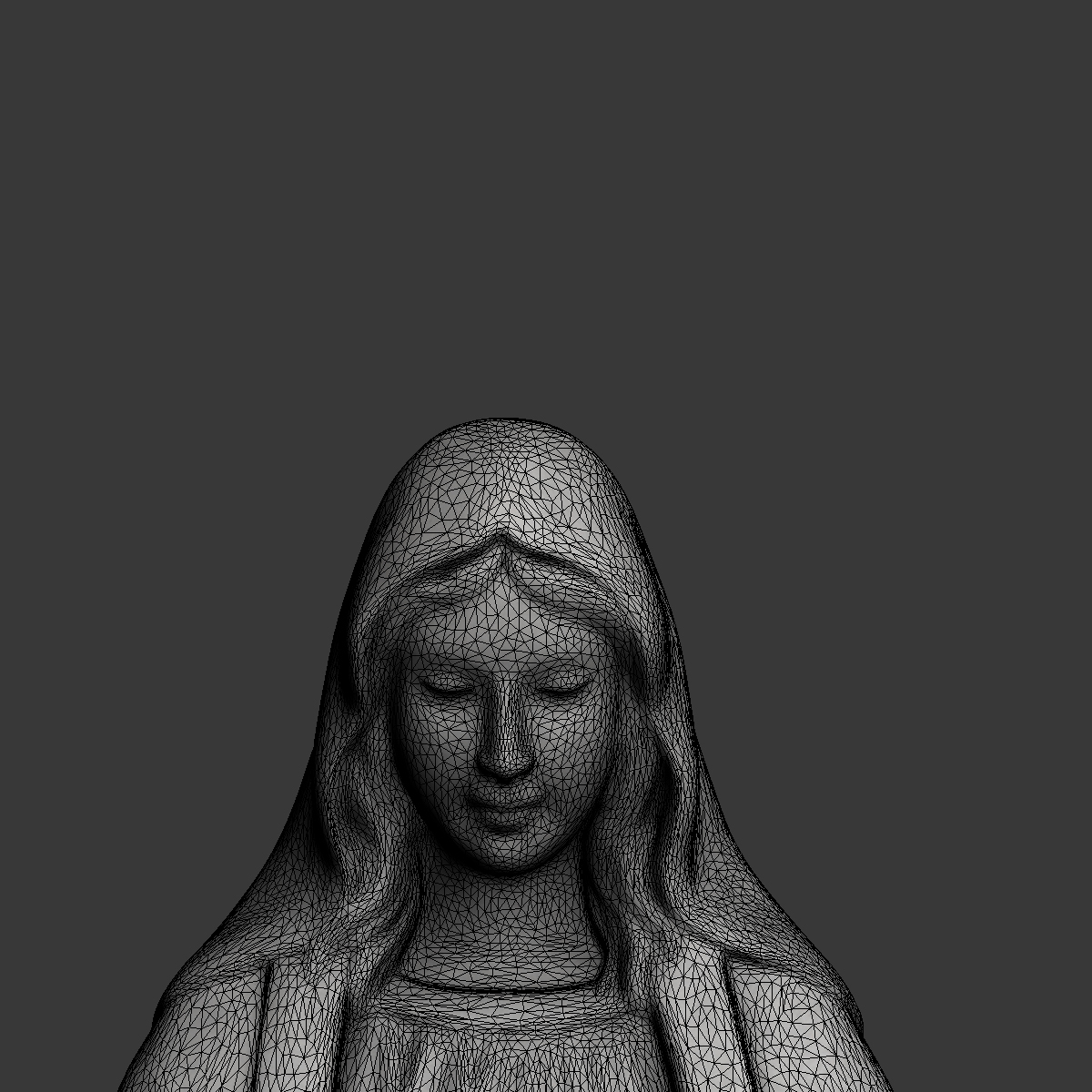 x virgin mary statue