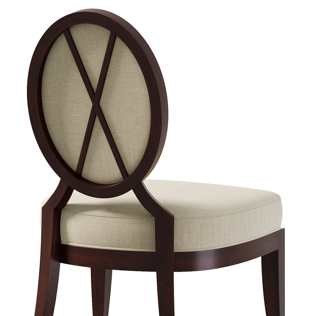 OVAL X BACK DINING SIDE CHAIR By Bakerfurniture 3D TurboSquid 1946553