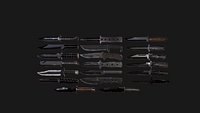 20 Military Knife Models Pack