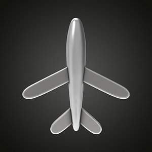 3D Airplane pendant earrings