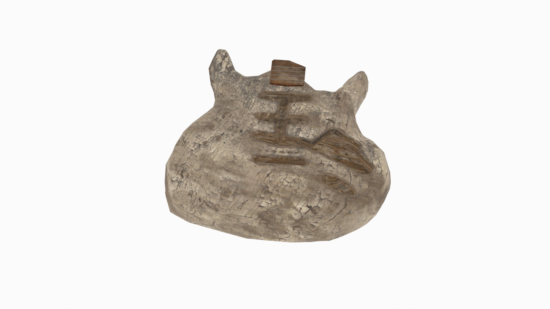 Ruined Smashed Destroyed Broken Electric Guitar model TurboSquid 2004667