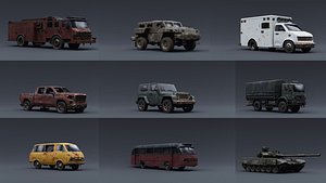 3D Apocalypse Vehicles model