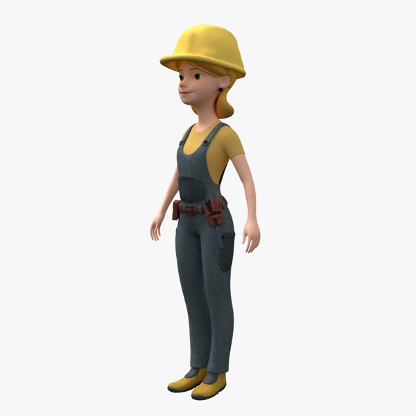 woman toon 3D model