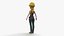 woman toon 3D model