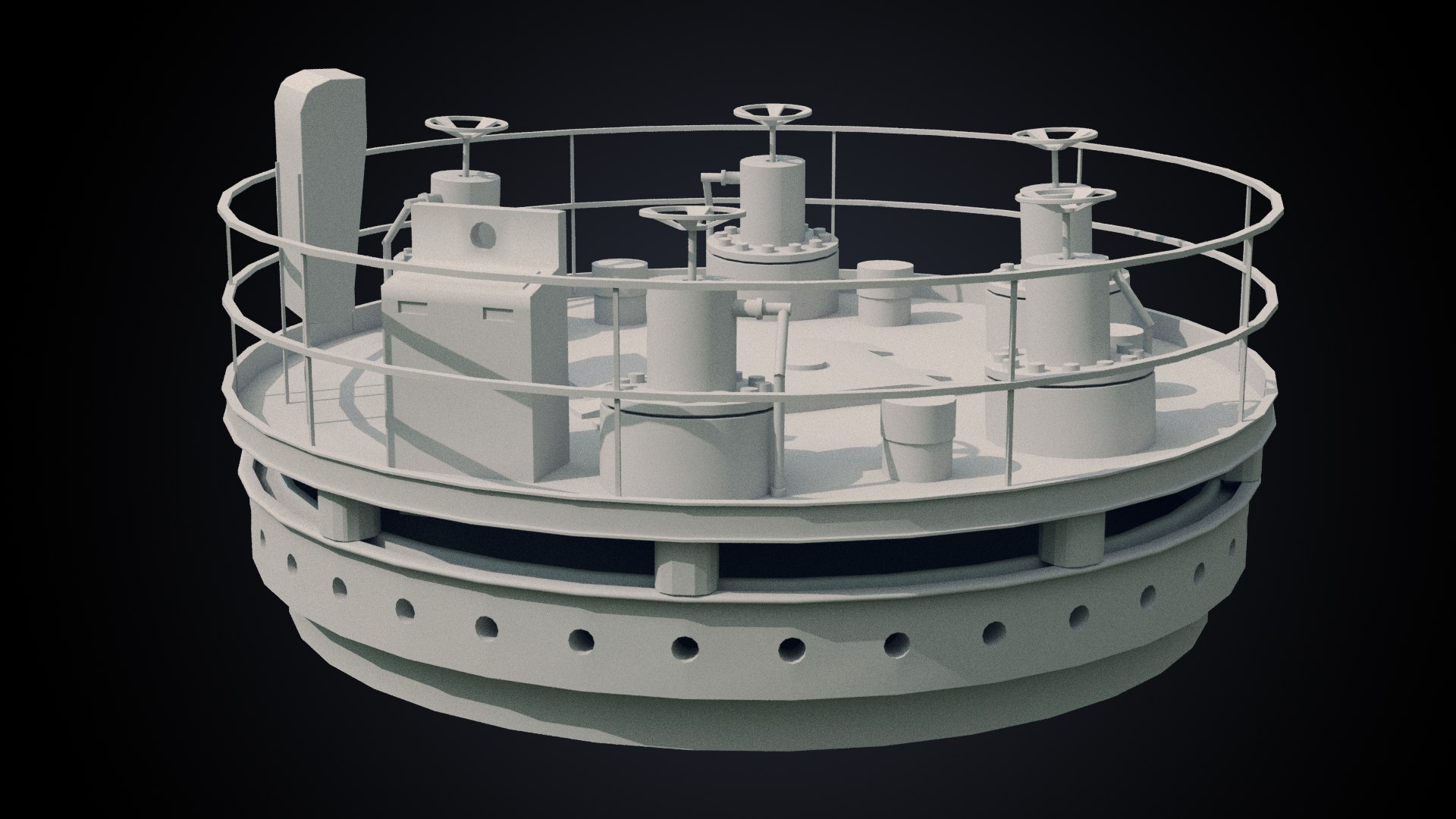 3D nuclear installation model - TurboSquid 1152514