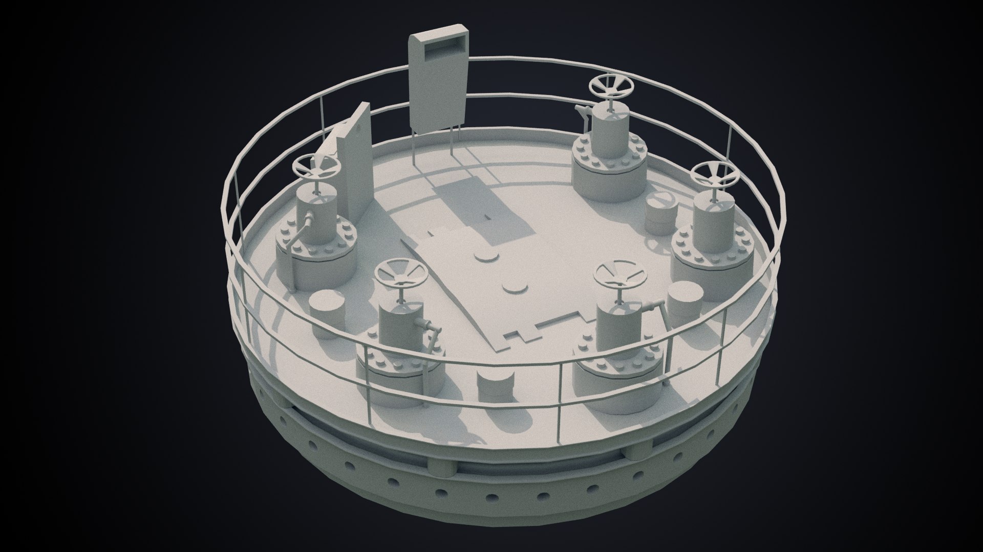 3D nuclear installation model - TurboSquid 1152514