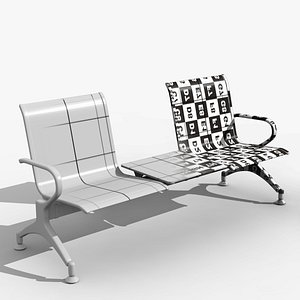 obj airport seat modeled