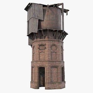 Water tower 3D model