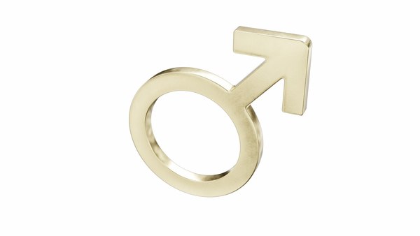 Male symbol 3D model