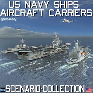 Us Navy Ships Aircraft Carriers Scenario and Collection