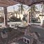 arab town war scenario 3d model