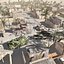 arab town war scenario 3d model
