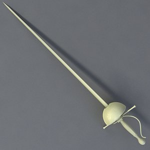 rapier sword 3d model