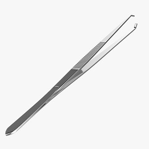 3d tweezers flat tip