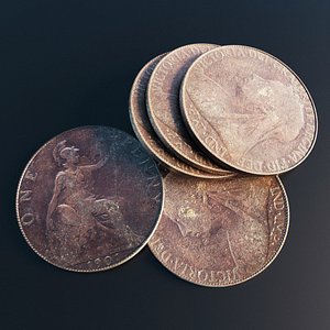 British One Penny coin