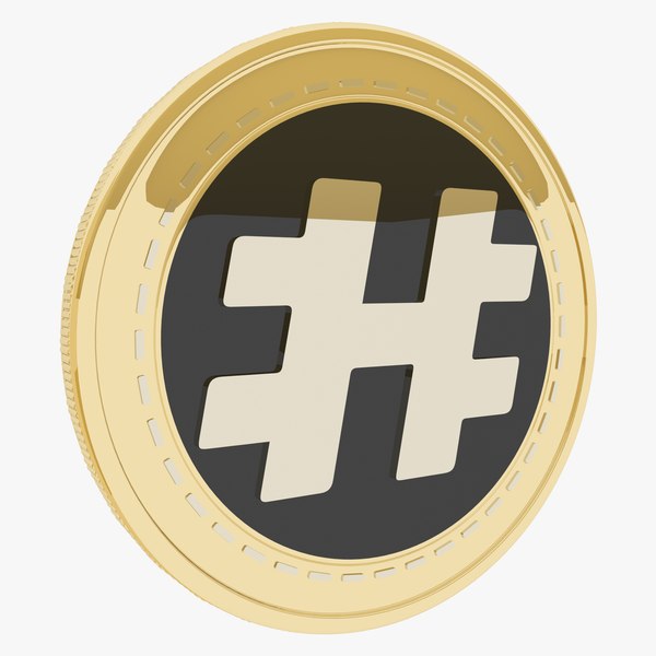 Metahash Cryptocurrency Gold Coin 3D model