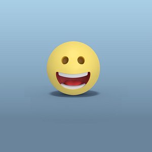 3D love smiley model