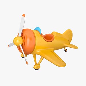plane cartoon 3D model