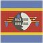 Eswatini Cloth Flag Wall Mount Animated Loop 3D model