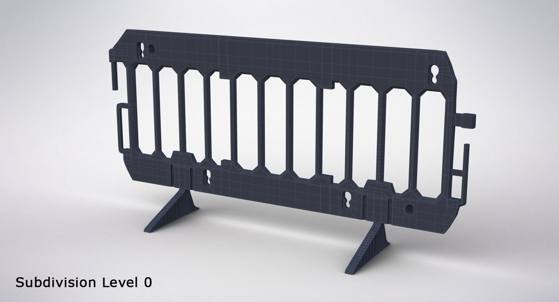 3D roadworks barrier model https://p.turbosquid.com/ts-thumb/yc/sCzQPO/GoAz5rWI/barrier_wire_0200/png/1494605480/1920x1080/fit_q87/c674cfe85d2943f4bb357bc51fe737dfdca13a63/barrier_wire_0200.jpg